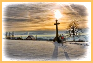 SULZ/LU 19. JANUAR 2015 - PFERDEKUTSCHE IM VERSCHNEITEN SULZER WALD: Pferdeschlitten im tief verschneiten Sulzer Wald auf dem Lindenberg.
