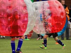 Elia am 2. Bubble Fussball Turnier des FC Hitzkirch auf dem Sportplatz Hegler Hitzkirch.