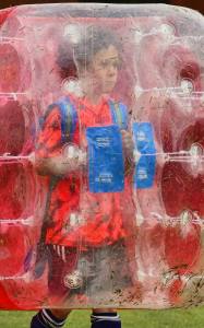 Elia am 2. Bubble Fussball Turnier des FC Hitzkirch auf dem Sportplatz Hegler Hitzkirch.