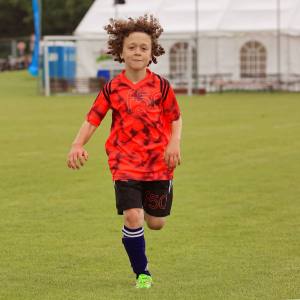 Elia, der "Ruud Gullit" von Sulz/LU am 2. Bubble Fussball Turnier des FC Hitzkirch auf dem Sportplatz Hegler Hitzkirch.