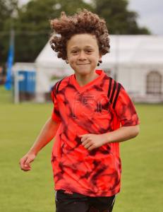 Elia, der "Ruud Gullit" von Sulz/LU am 2. Bubble Fussball Turnier des FC Hitzkirch auf dem Sportplatz Hegler Hitzkirch.