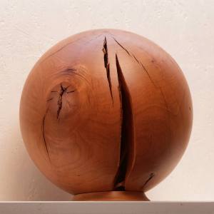 Holz lebt: Eine Kugel geformt aus einer Verästelung