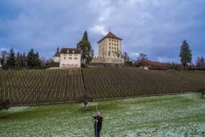 Nach Sonnenuntergang erste Tests mit dem kalten Pixelstick
