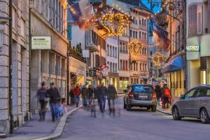 Weihnachtsbelchtung im "Kronenquartier"