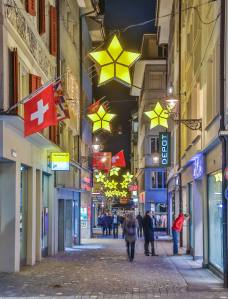 Weihnachtsbeleuchtung Kapellgasse