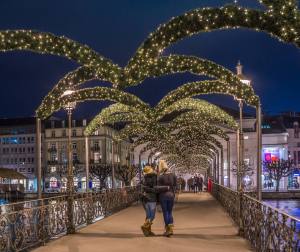Weihnachtsbeleuchtung Rathaussteg
