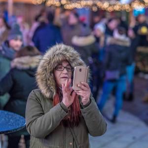 Die Weihnachtsbeleuchtung fasziniert auch "Eskimos"