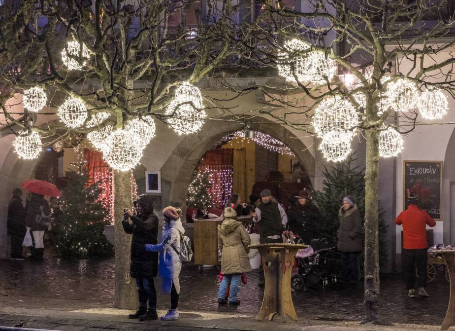 Weihnachtsstimmung im Schneegestöber