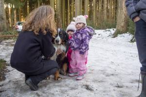 Balou mit seine neusten Groupies, den Hartmann-Girls