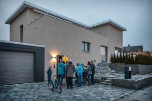 Impressionen Sternsingen Gelfingen, Hausbesuche im Dorf.