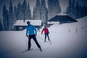 Winterliche Idylle im tiefverschneiten Langis-Kaltbad.
