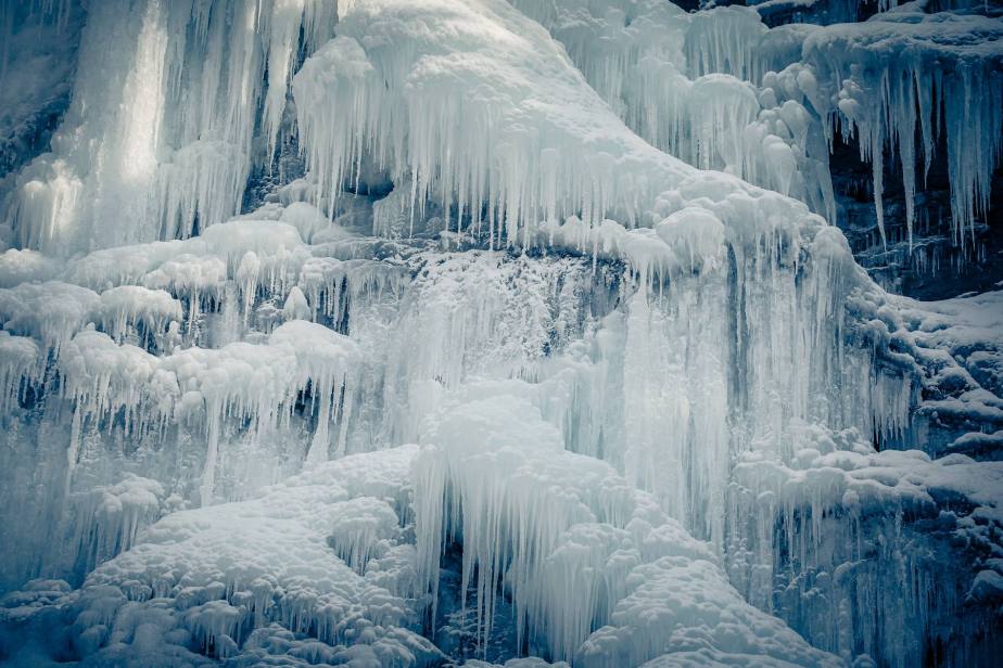 Gefrorener Waserfall in Engelberg