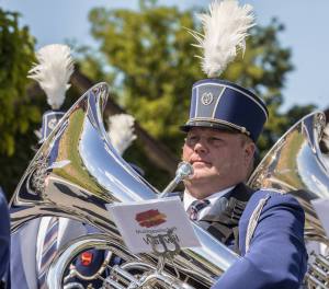 Warten auf den Einsatz: die Musikgesellschaft Wauwil